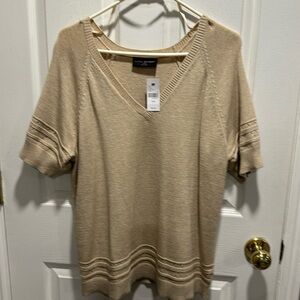Lane Bryant V- neck sweater. Beige